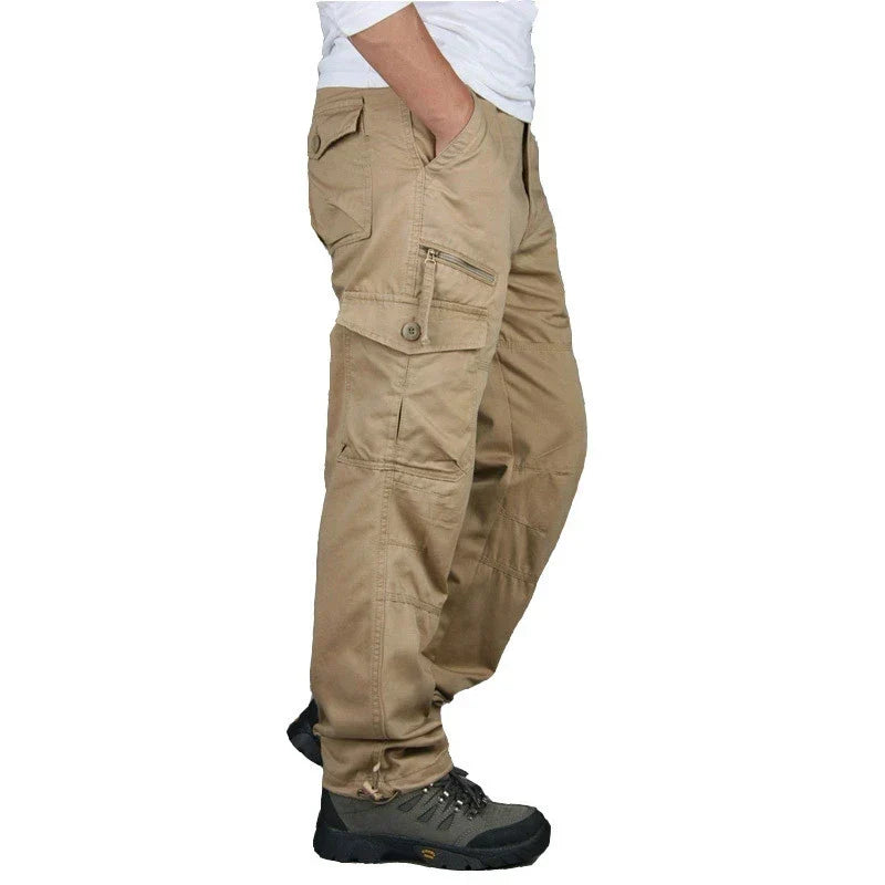 Pantalon cargo homme décontracté, cinq coloris, du S au 3XL, kaki