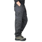 Pantalon cargo homme décontracté, cinq coloris, du S au 3XL, gris foncé