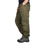 Pantalon cargo homme décontracté, cinq coloris, du S au 3XL, vert armée