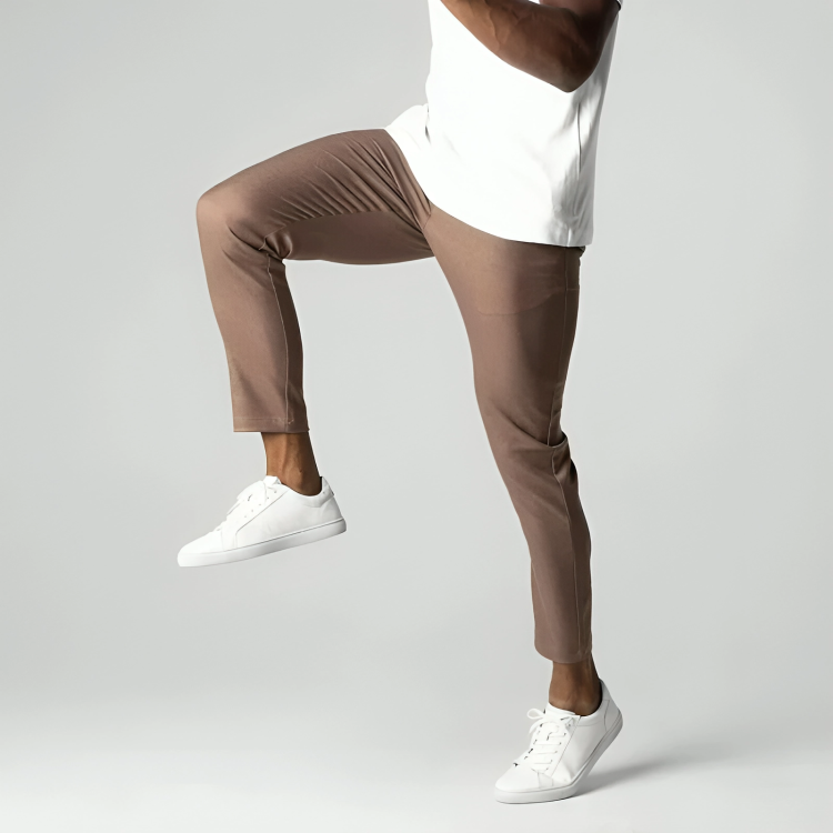 Pantalon chino homme extensible, coupe ajustée, six coloris