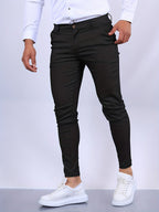 Pantalon chino homme coupe slim, huit coloris, du XS au 3XL, gris foncé