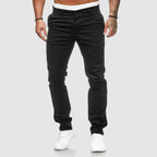 Pantalon chino homme coupe ajustée, quatre coloris, du S au 2XL
