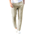 Pantalon homme d'été coupe décontractée, beige, blanc ou bleu, beige