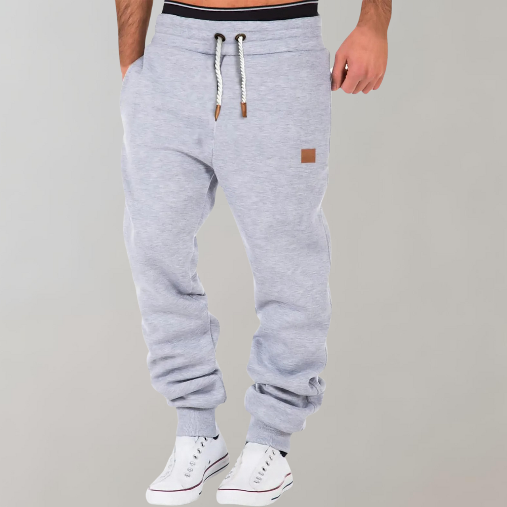 Pantalon de jogging homme, cinq coloris, du S au 3XL, gris