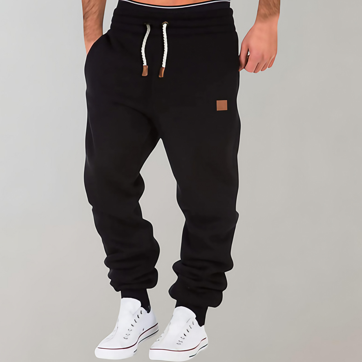 Pantalon de jogging homme, cinq coloris, du S au 3XL, gris