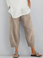 Pantalon de loisirs femme pour l'été, du S au 5XL, kaki
