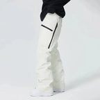 Pantalon de ski homme imperméable, taille élastiquée, du S au 2XL, blanc