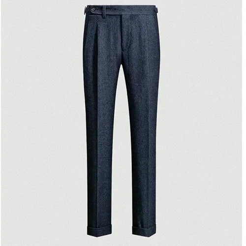 Pantalon homme slim à ceinture intégrée, gris, marron ou bleu
