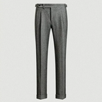 Pantalon homme slim à ceinture intégrée, gris, marron ou bleu