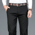 Pantalon homme coupe décontractée, quatre coloris, 32 à 42, noir