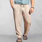 Pantalon d'été homme léger, coupe décontractée, sept coloris, kaki