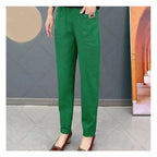 Pantalon femme en tissu extensible, sept coloris, du S au 5XL, vert