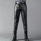 Pantalon noir homme coupe ajustée, tailles 28 à 40