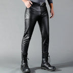 Pantalon noir homme coupe ajustée, tailles 28 à 40