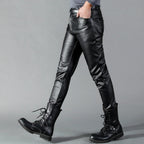 Pantalon noir homme coupe ajustée, tailles 28 à 40
