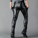 Pantalon noir homme coupe ajustée, tailles 28 à 40