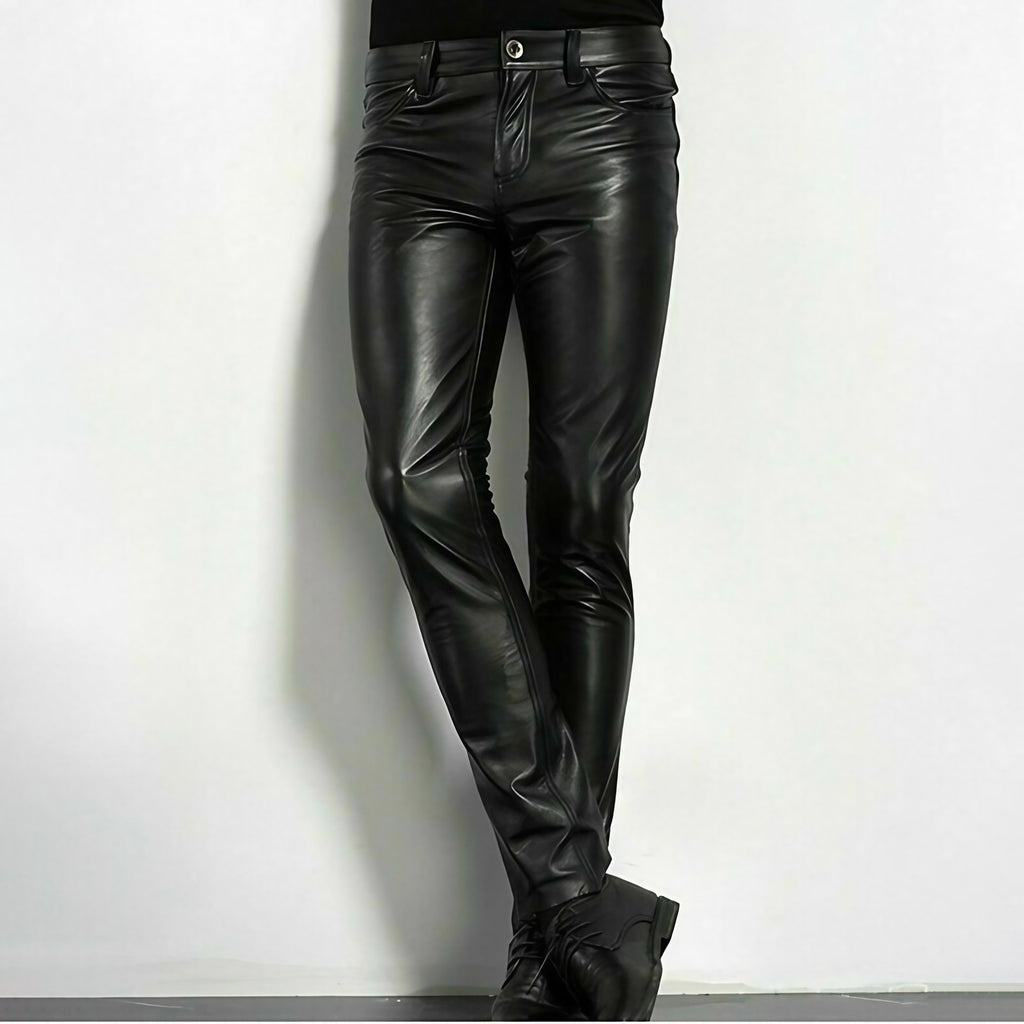 Pantalon noir homme coupe ajustée, du XS au 2XL