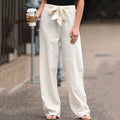 Pantalon femme coupe ajustée, cinq coloris, du S au 5XL, blanc