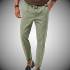 Pantalon homme léger et épuré, six coloris, du S au 3XL, vert