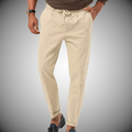 Pantalon homme léger et épuré, six coloris, du S au 3XL, beige