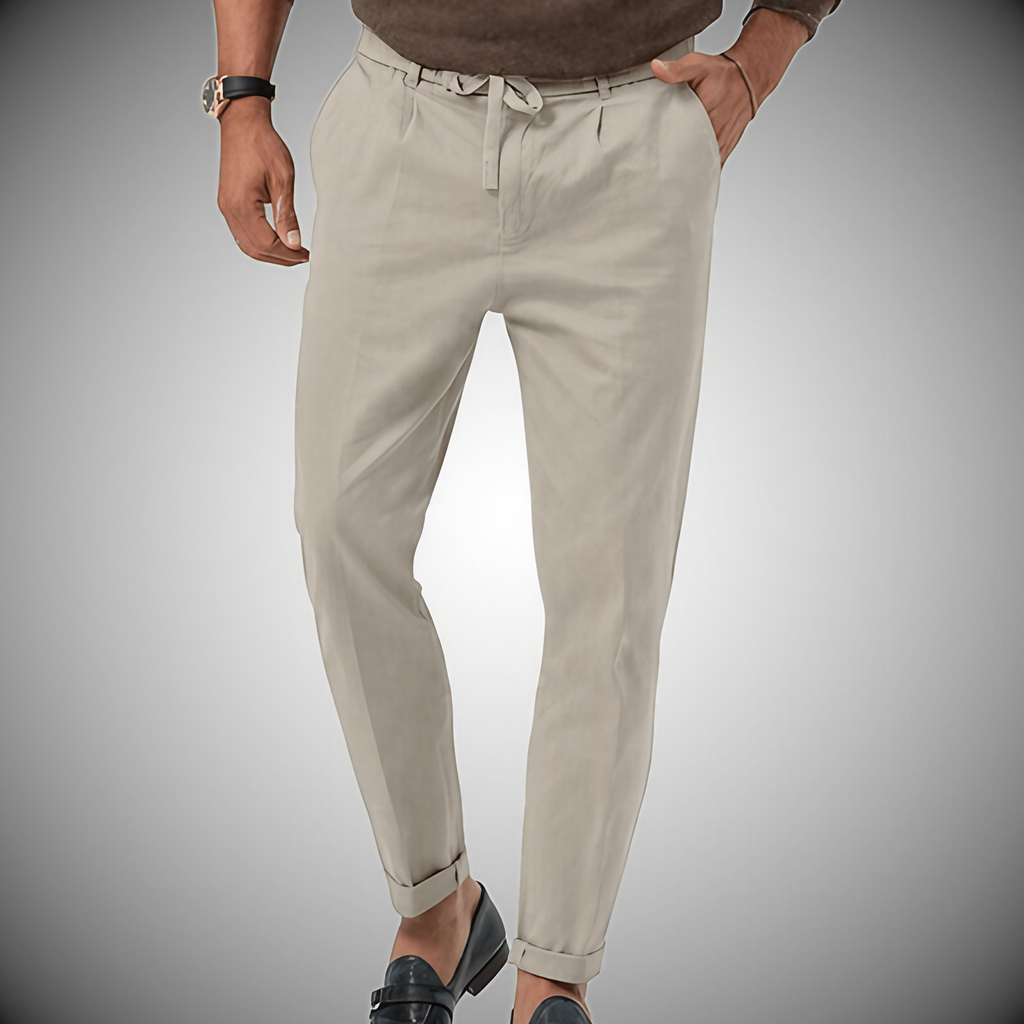Pantalon homme léger et épuré, six coloris, du S au 3XL, gris