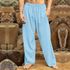 Pantalon de loisirs homme coupe ajustée, sept coloris, S au 3XL, bleu