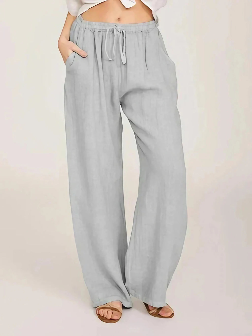 Pantalon habillé femme, coupe féminine, du S au 3XL, gris