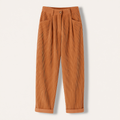 Pantalon femme en tissu côtelé, quatre coloris, du S au 3XL, orange