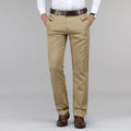 Pantalon habillé homme coupe droite, trois coloris, du 28 au 40, beige