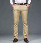 Pantalon habillé homme coupe droite, trois coloris, du 28 au 40