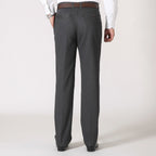 Pantalon habillé homme coupe droite, gris, gris clair ou kaki
