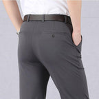 Pantalon homme ajusté extensible, taille mi-haute, du 29 au 42, gris