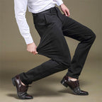 Pantalon homme ajusté extensible, taille mi-haute, du 29 au 42