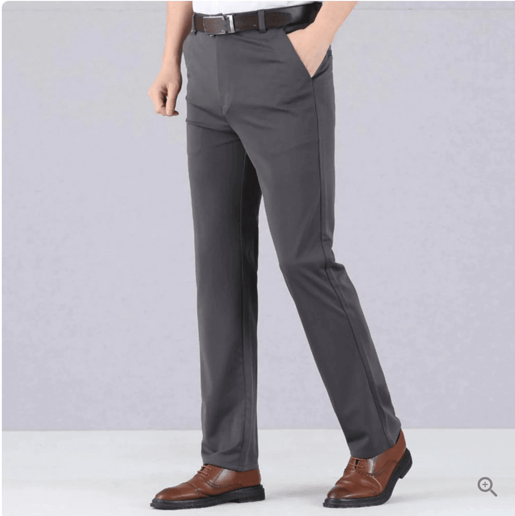 Pantalon homme ajusté extensible, taille mi-haute, du 29 au 42