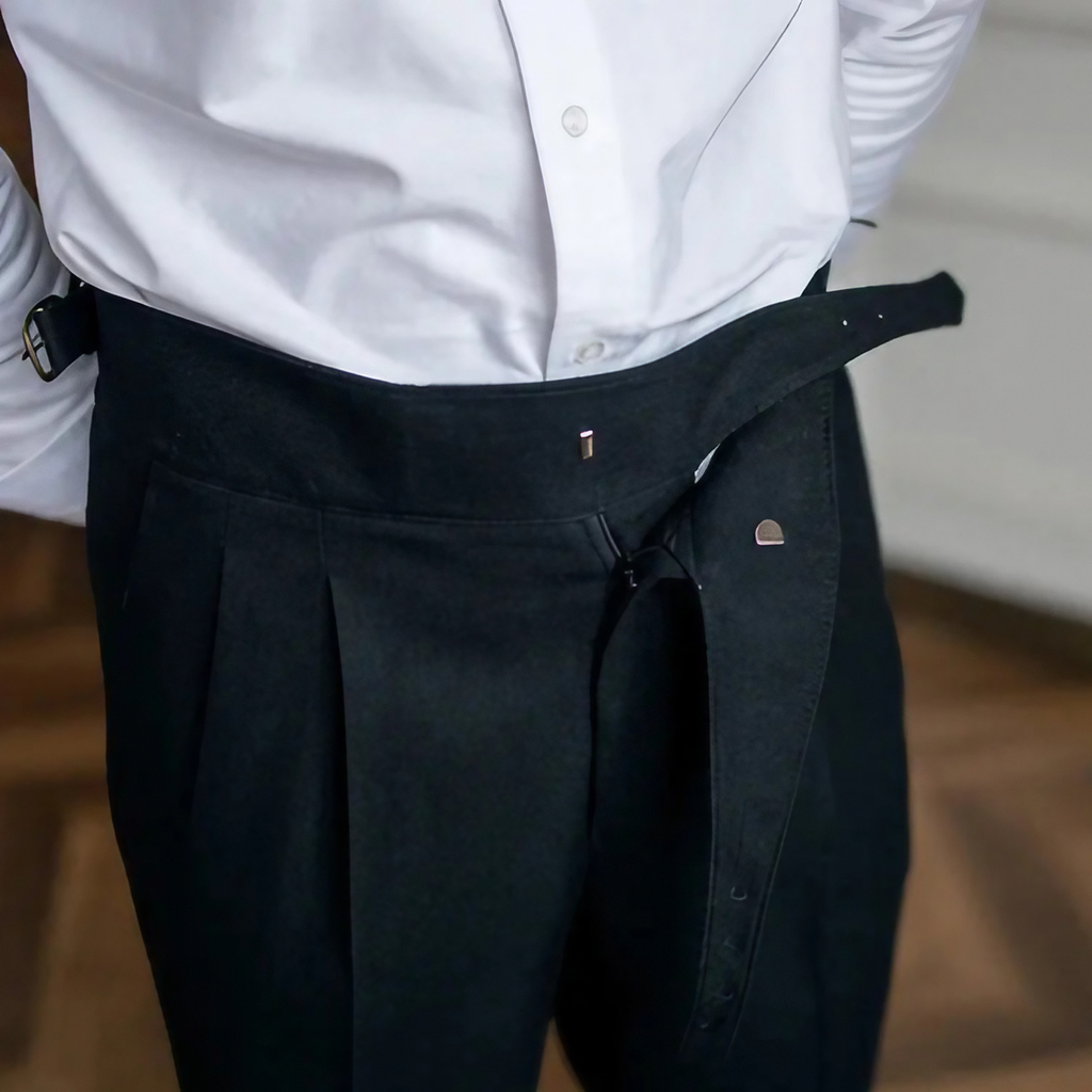 Pantalon homme coupe droite, beige, marron ou noir, du S au 2XL, noir