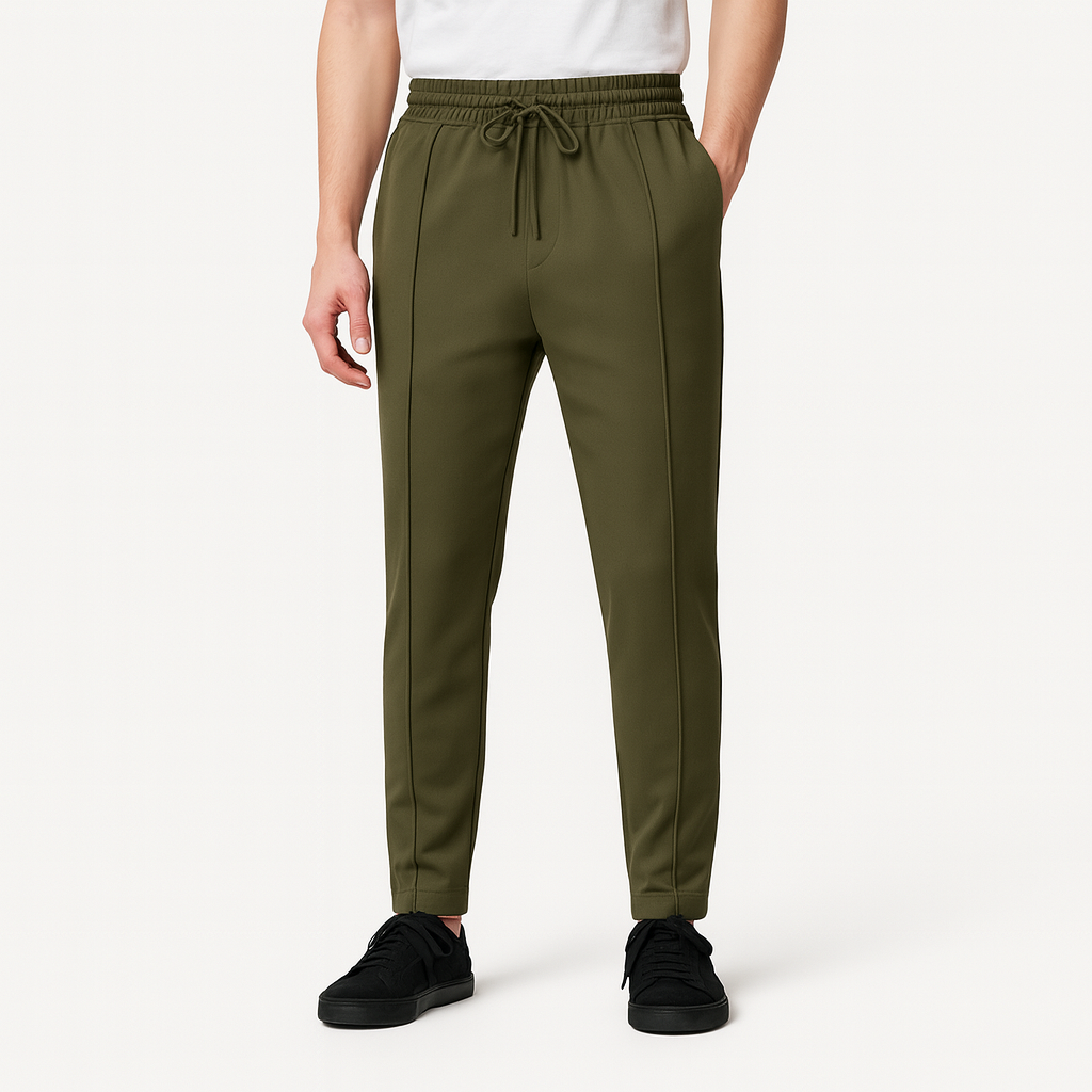 Pantalon homme décontracté à ceinture élastique, neuf coloris