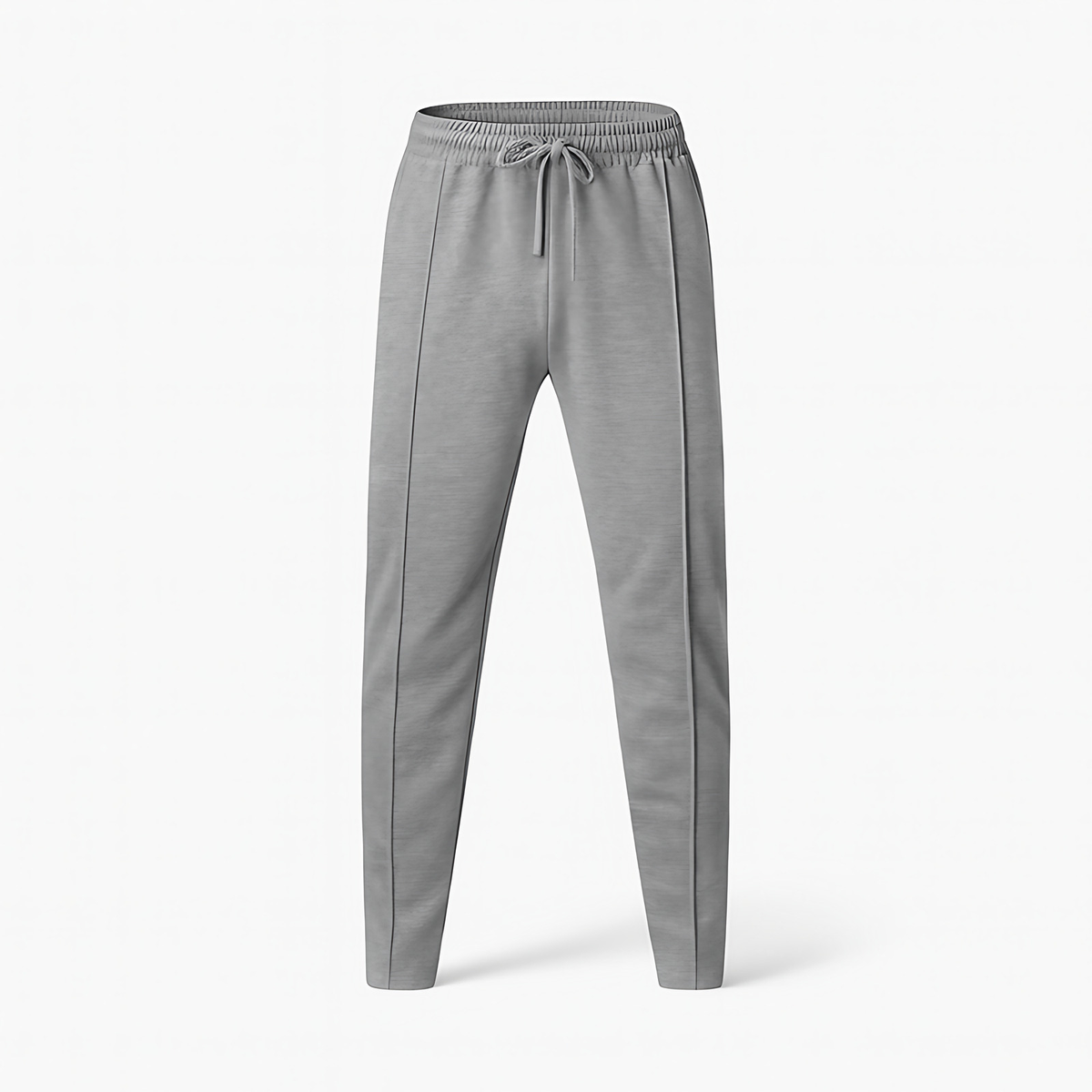 Pantalon homme décontracté à ceinture élastique, neuf coloris, gris foncé