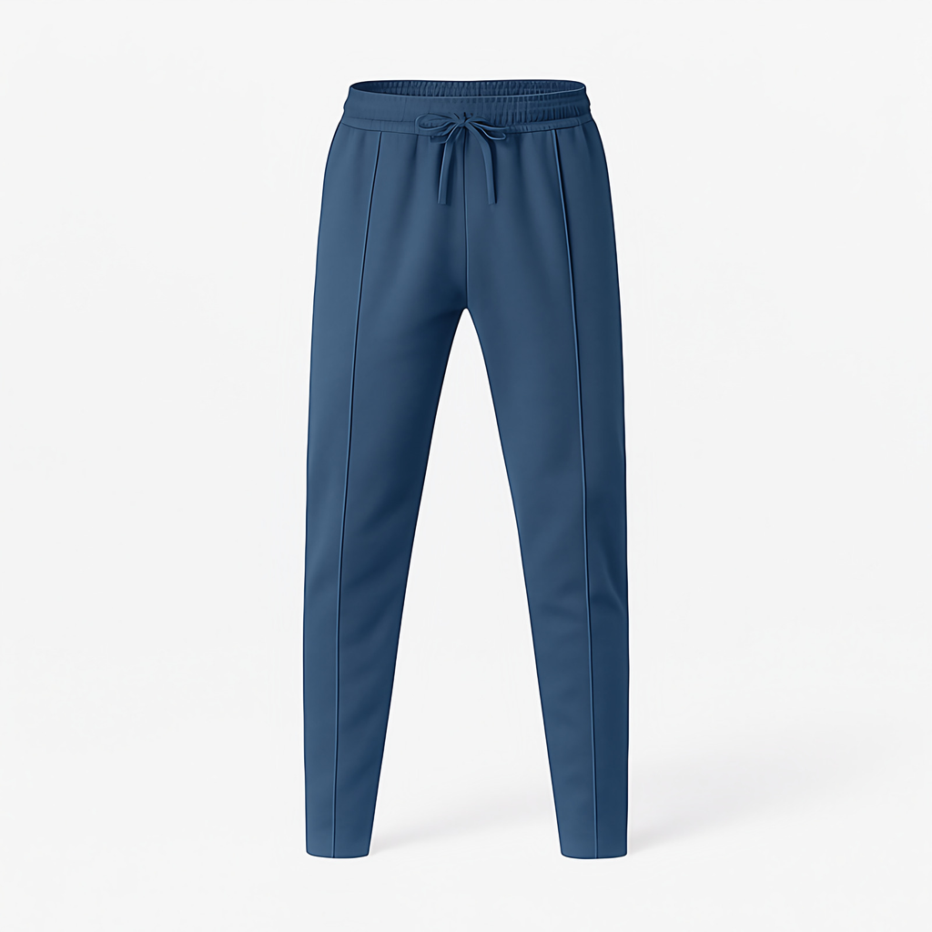 Pantalon homme décontracté à ceinture élastique, neuf coloris, bleu