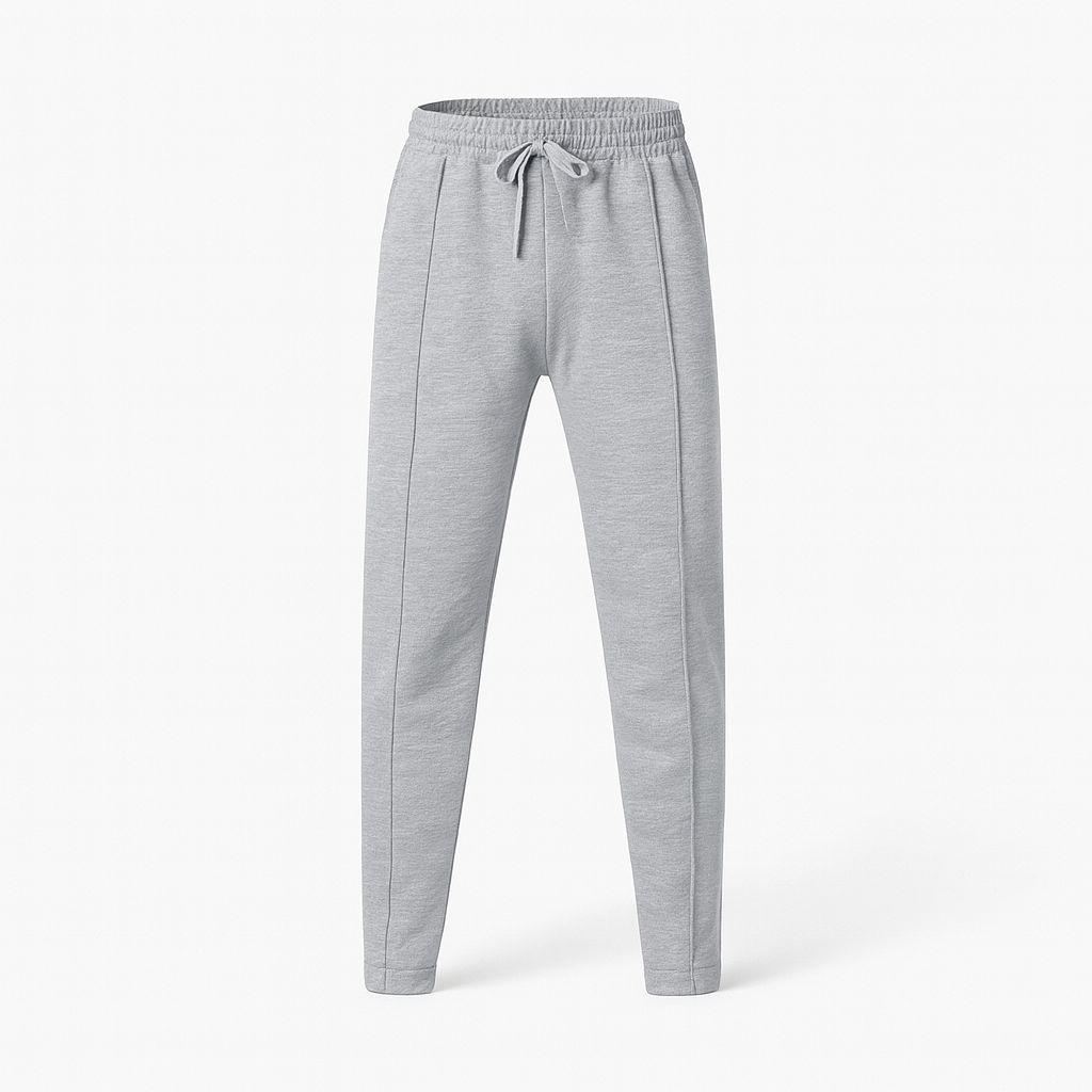 Pantalon homme décontracté à ceinture élastique, neuf coloris, gris clair