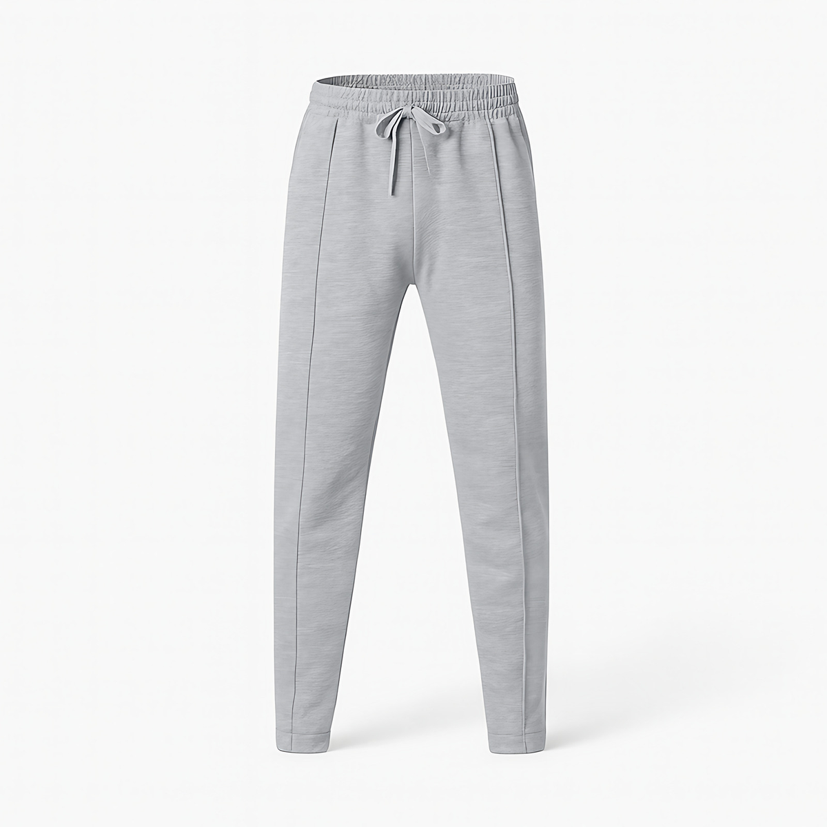 Pantalon homme décontracté à ceinture élastique, neuf coloris, gris clair