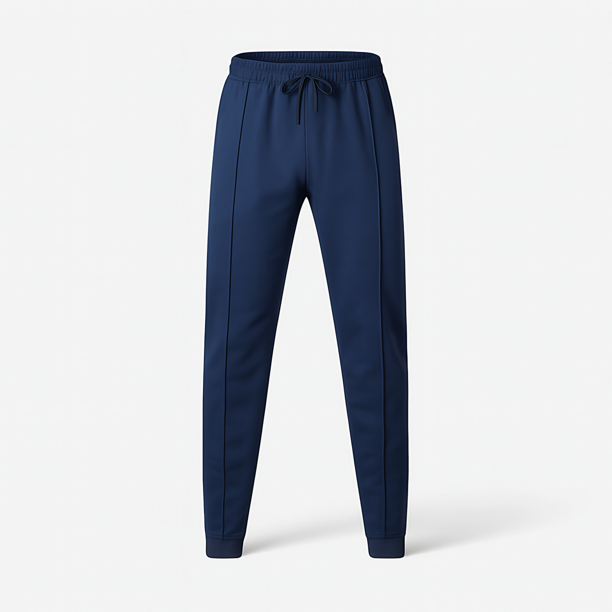Pantalon homme décontracté à ceinture élastique, neuf coloris, bleu marine