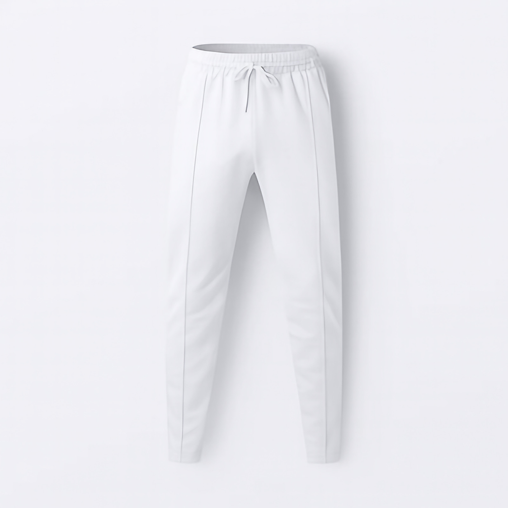 Pantalon homme décontracté à ceinture élastique, neuf coloris, blanc
