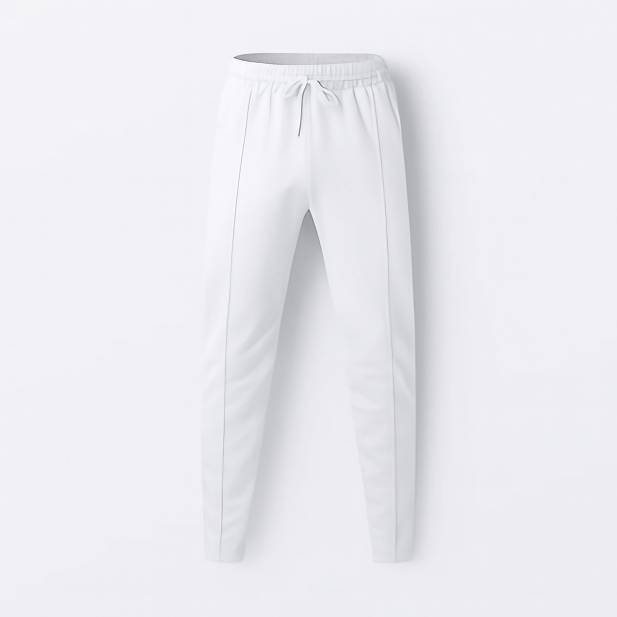 Pantalon homme décontracté à ceinture élastique, neuf coloris, blanc