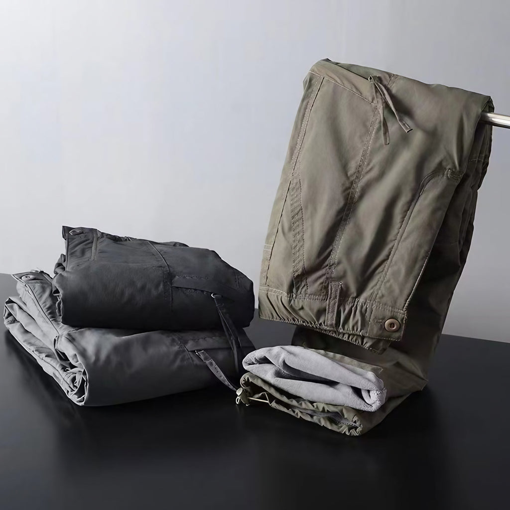 Pantalon homme doublé pour l'hiver, coupe droite, poches