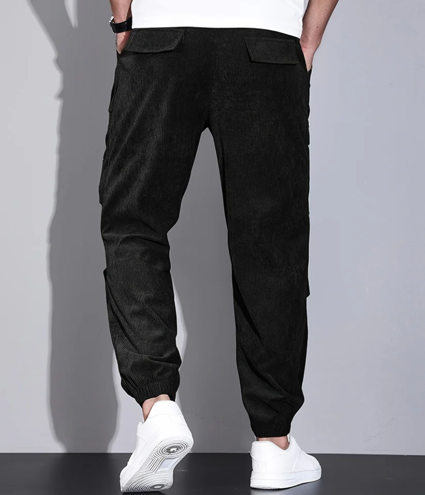 Pantalon homme chaud à coupe décontractée, cinq coloris