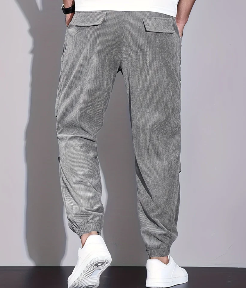 Pantalon homme chaud à coupe décontractée, cinq coloris
