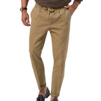 Pantalon homme jambe droite taille haute, huit coloris