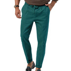Pantalon homme jambe droite taille haute, huit coloris