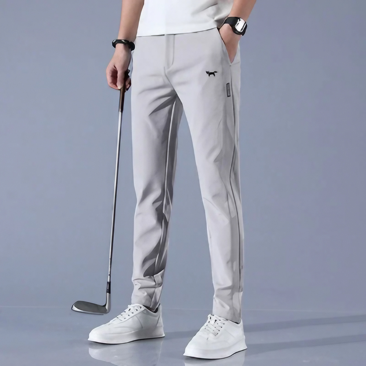 Pantalon de golf homme extensible et léger, cinq coloris