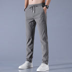 Pantalon de golf homme extensible et léger, cinq coloris, gris foncé